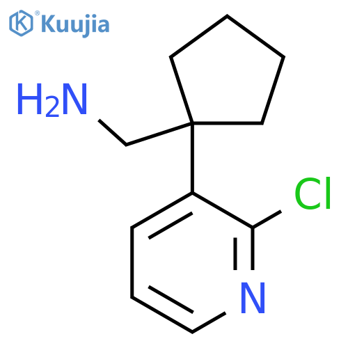 1-(2-chloropyridin-3-yl)cyclopentylmethanamine structure