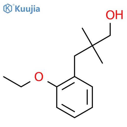 3-(2-ethoxyphenyl)-2,2-dimethylpropan-1-ol structure