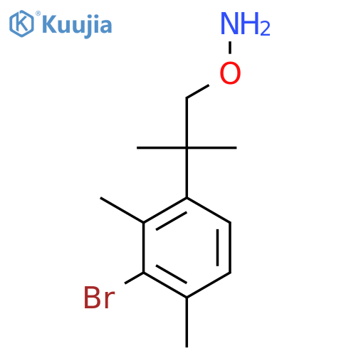 O-2-(3-bromo-2,4-dimethylphenyl)-2-methylpropylhydroxylamine structure
