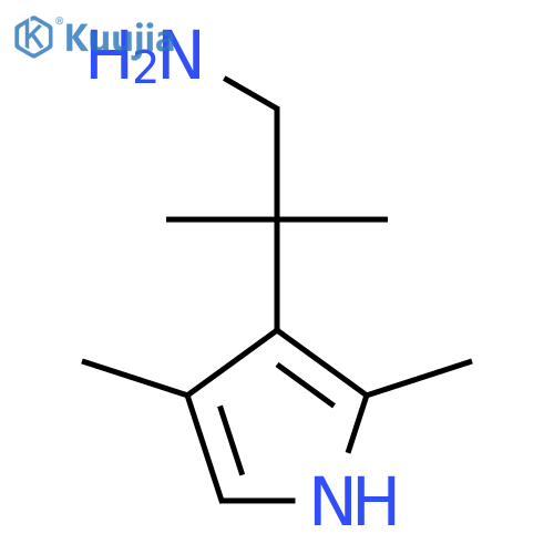 2-(2,4-dimethyl-1H-pyrrol-3-yl)-2-methylpropan-1-amine structure