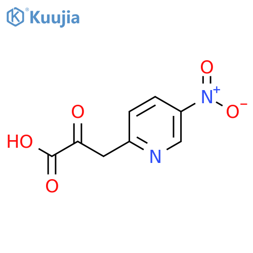 3-(5-nitropyridin-2-yl)-2-oxopropanoic acid structure