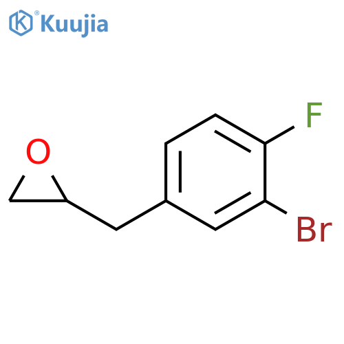 2-[(3-Bromo-4-fluorophenyl)methyl]oxirane structure