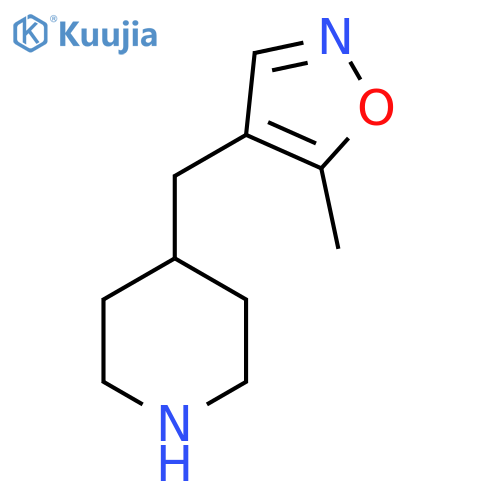 4-(5-methyl-1,2-oxazol-4-yl)methylpiperidine structure