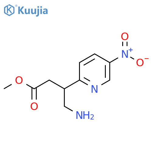 methyl 4-amino-3-(5-nitropyridin-2-yl)butanoate structure