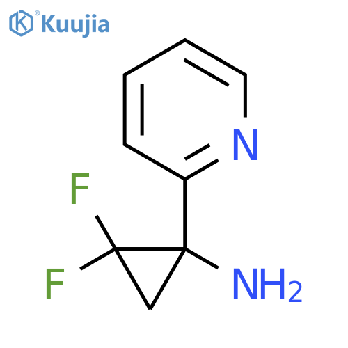 2,2-difluoro-1-(pyridin-2-yl)cyclopropan-1-amine structure
