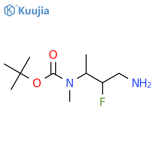 tert-butyl N-(4-amino-3-fluorobutan-2-yl)-N-methylcarbamate structure