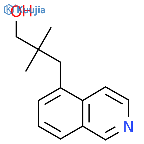 3-(isoquinolin-5-yl)-2,2-dimethylpropan-1-ol structure