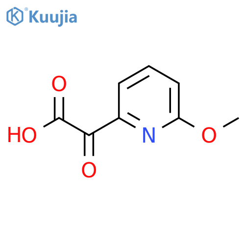 2-(6-methoxypyridin-2-yl)-2-oxoacetic acid structure