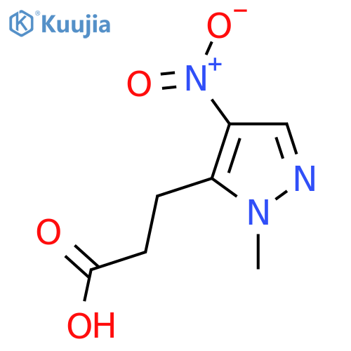 3-(1-methyl-4-nitro-1H-pyrazol-5-yl)propanoic acid structure