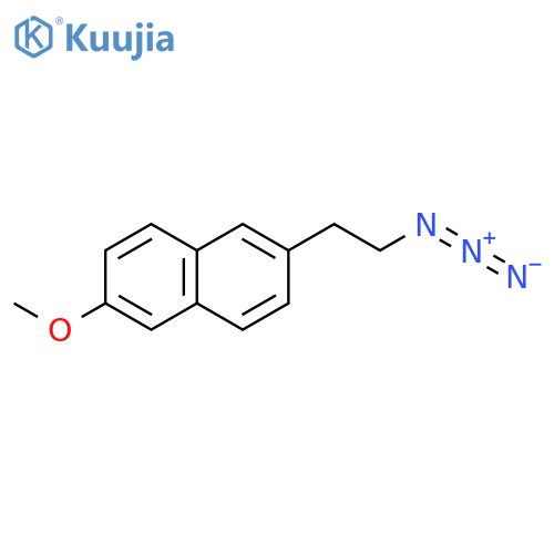 2-(2-azidoethyl)-6-methoxynaphthalene structure