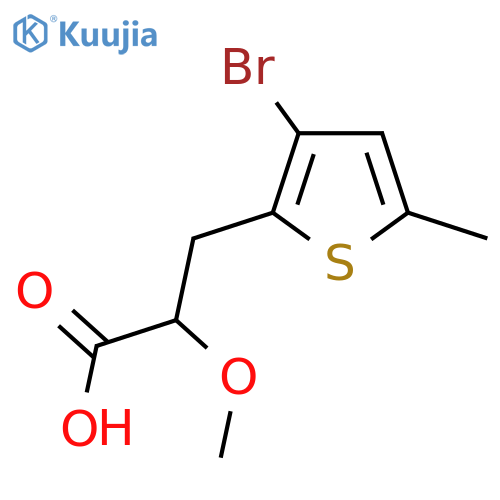 3-(3-bromo-5-methylthiophen-2-yl)-2-methoxypropanoic acid structure