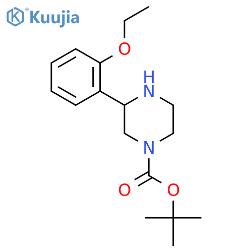 tert-butyl 3-(2-ethoxyphenyl)piperazine-1-carboxylate structure
