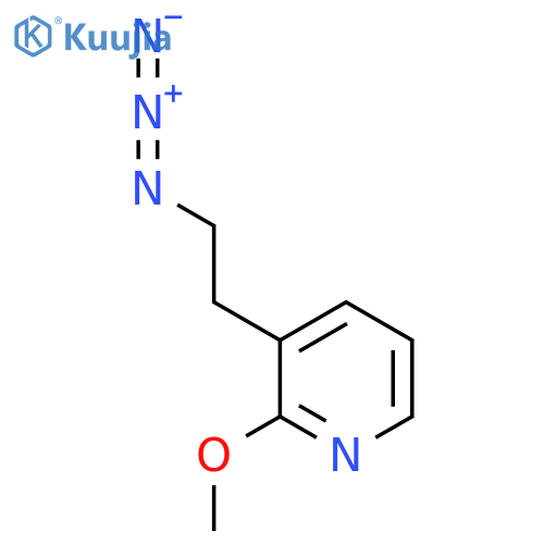 3-(2-Azidoethyl)-2-methoxypyridine structure