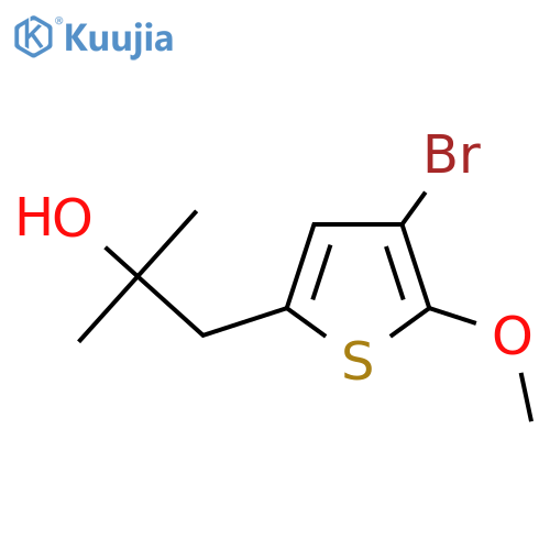 1-(4-bromo-5-methoxythiophen-2-yl)-2-methylpropan-2-ol structure