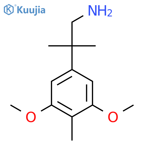 2-(3,5-dimethoxy-4-methylphenyl)-2-methylpropan-1-amine structure