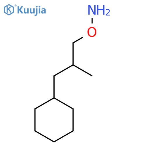 O-(3-cyclohexyl-2-methylpropyl)hydroxylamine structure