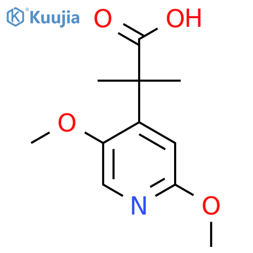 2-(2,5-dimethoxypyridin-4-yl)-2-methylpropanoic acid structure