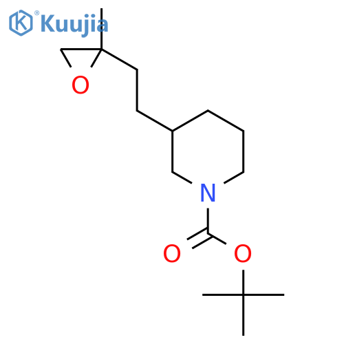 tert-butyl 3-2-(2-methyloxiran-2-yl)ethylpiperidine-1-carboxylate structure