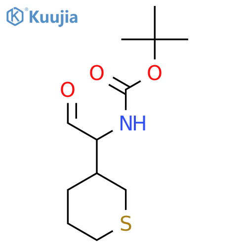 tert-butyl N-2-oxo-1-(thian-3-yl)ethylcarbamate structure