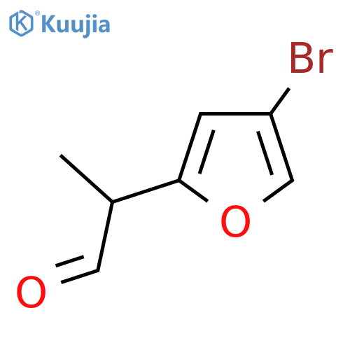 2-(4-bromofuran-2-yl)propanal structure