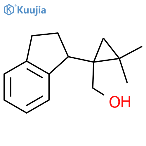 1-(2,3-dihydro-1H-inden-1-yl)-2,2-dimethylcyclopropylmethanol structure