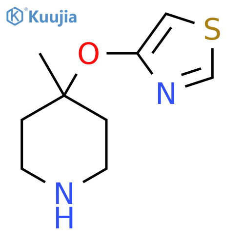 4-methyl-4-(1,3-thiazol-4-yloxy)piperidine structure