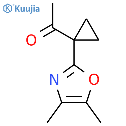 1-1-(dimethyl-1,3-oxazol-2-yl)cyclopropylethan-1-one structure