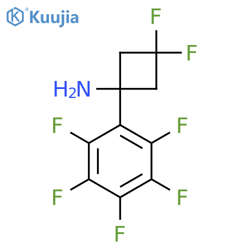 3,3-Difluoro-1-(pentafluorophenyl)cyclobutan-1-amine structure