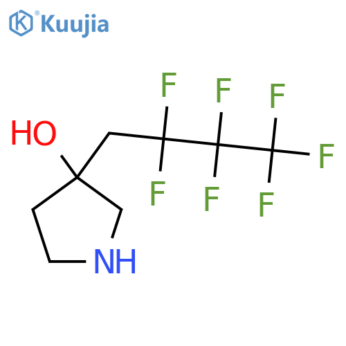 3-(2,2,3,3,4,4,4-heptafluorobutyl)pyrrolidin-3-ol structure