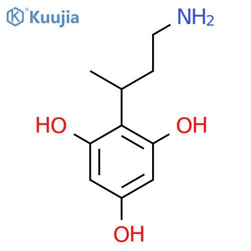2-(4-aminobutan-2-yl)benzene-1,3,5-triol structure