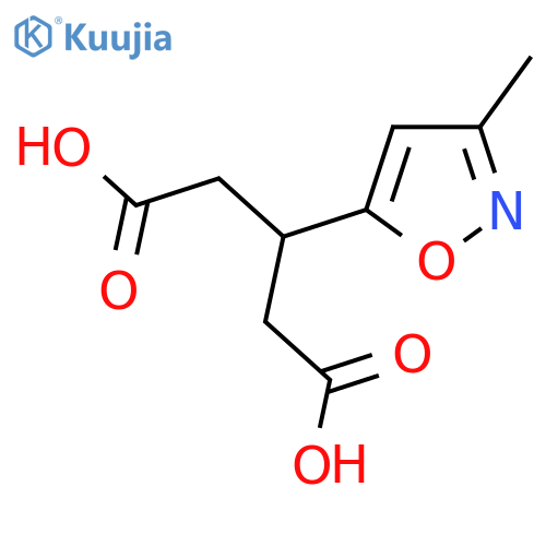 3-(3-methyl-1,2-oxazol-5-yl)pentanedioic acid structure
