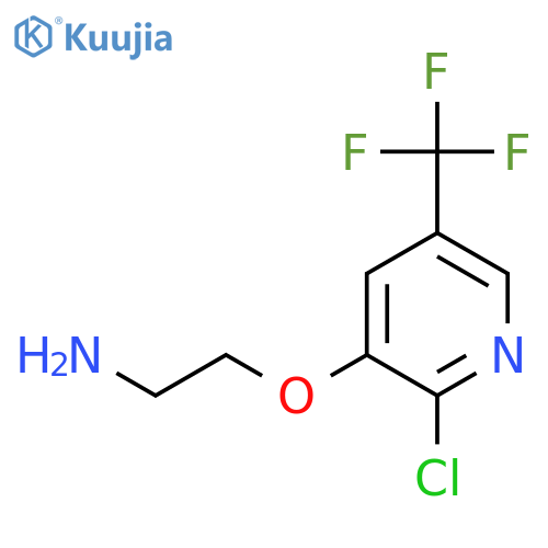 2-{2-chloro-5-(trifluoromethyl)pyridin-3-yloxy}ethan-1-amine structure