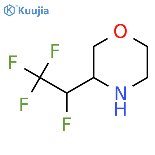 3-(1,2,2,2-tetrafluoroethyl)morpholine structure