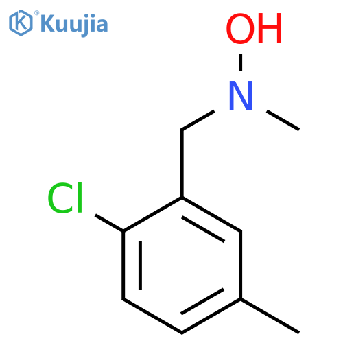 N-(2-chloro-5-methylphenyl)methyl-N-methylhydroxylamine structure