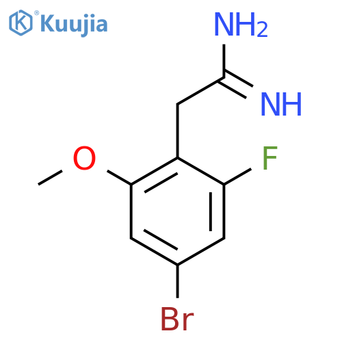 2-(4-bromo-2-fluoro-6-methoxyphenyl)ethanimidamide structure