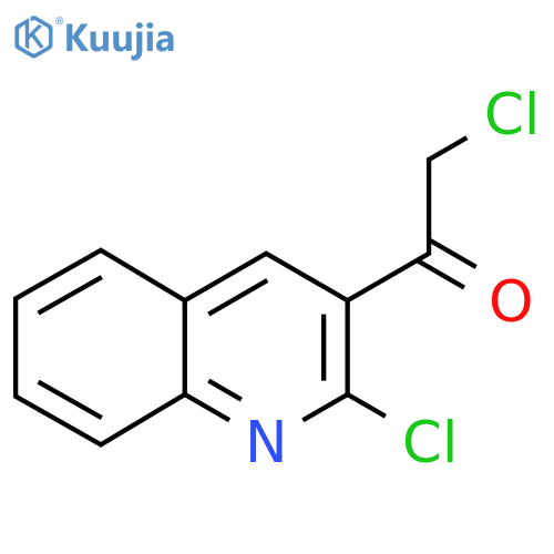 2-chloro-1-(2-chloroquinolin-3-yl)ethan-1-one structure