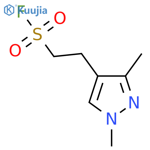 2-(1,3-dimethyl-1H-pyrazol-4-yl)ethane-1-sulfonyl fluoride structure