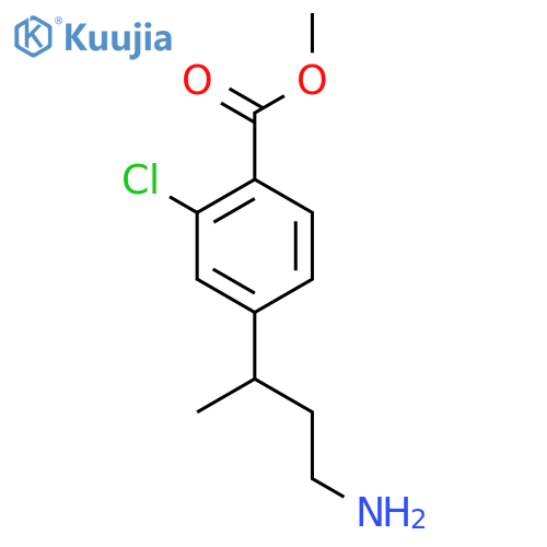 methyl 4-(4-aminobutan-2-yl)-2-chlorobenzoate structure