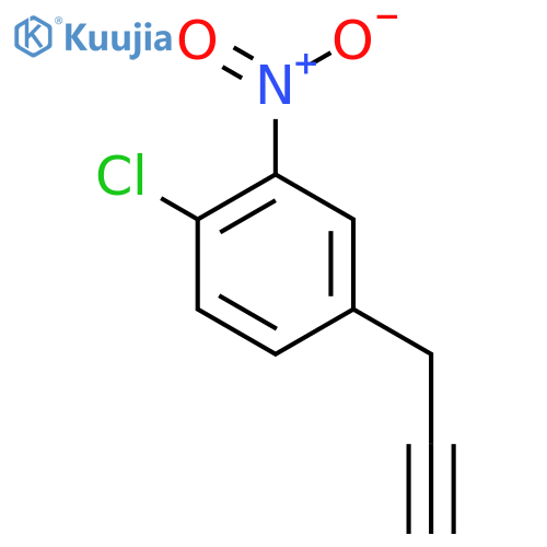 1-chloro-2-nitro-4-(prop-2-yn-1-yl)benzene structure