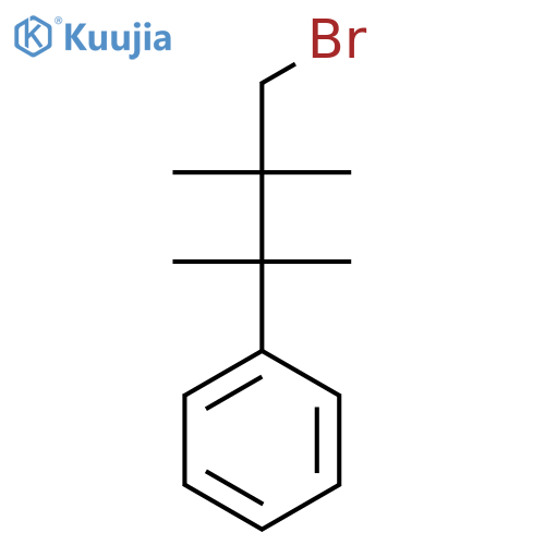 (4-bromo-2,3,3-trimethylbutan-2-yl)benzene structure