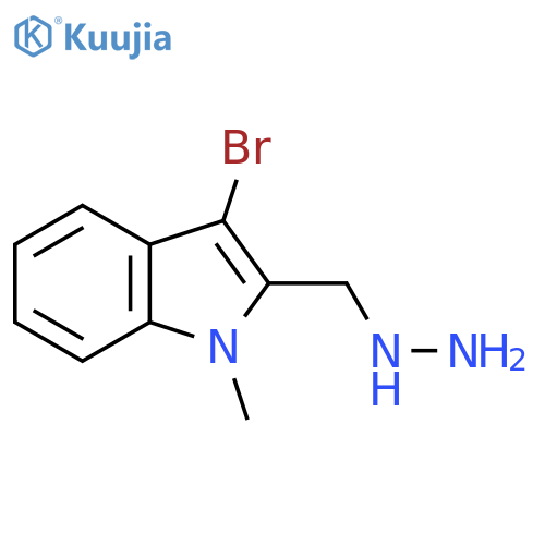 3-bromo-2-(hydrazinylmethyl)-1-methyl-1H-indole structure