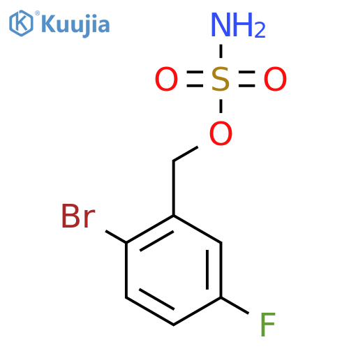 (2-bromo-5-fluorophenyl)methyl sulfamate structure