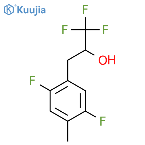 3-(2,5-difluoro-4-methylphenyl)-1,1,1-trifluoropropan-2-ol structure