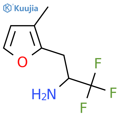1,1,1-trifluoro-3-(3-methylfuran-2-yl)propan-2-amine structure