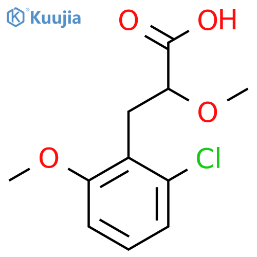3-(2-chloro-6-methoxyphenyl)-2-methoxypropanoic acid structure
