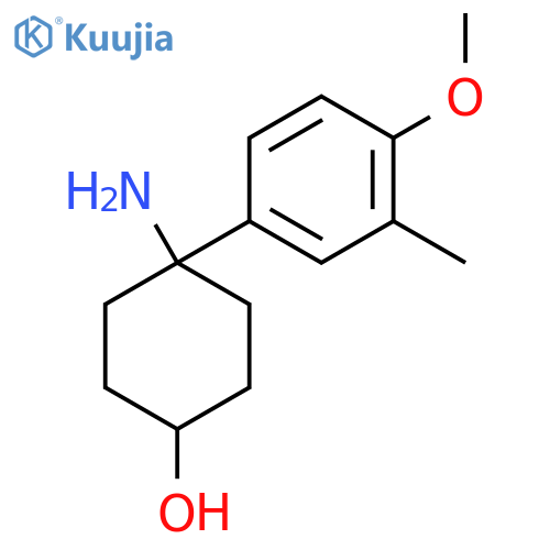 4-amino-4-(4-methoxy-3-methylphenyl)cyclohexan-1-ol structure