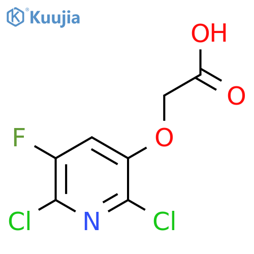 2-(2,6-dichloro-5-fluoropyridin-3-yl)oxyacetic acid structure