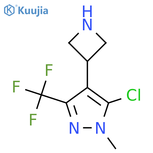 4-(azetidin-3-yl)-5-chloro-1-methyl-3-(trifluoromethyl)-1H-pyrazole structure