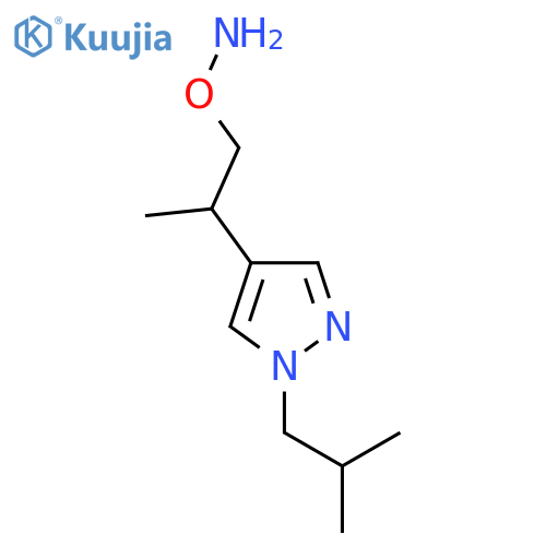 O-{2-1-(2-methylpropyl)-1H-pyrazol-4-ylpropyl}hydroxylamine structure