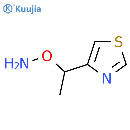 O-1-(1,3-thiazol-4-yl)ethylhydroxylamine structure